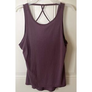 Apana Women's Medium Purple Active Racerback Tank Top